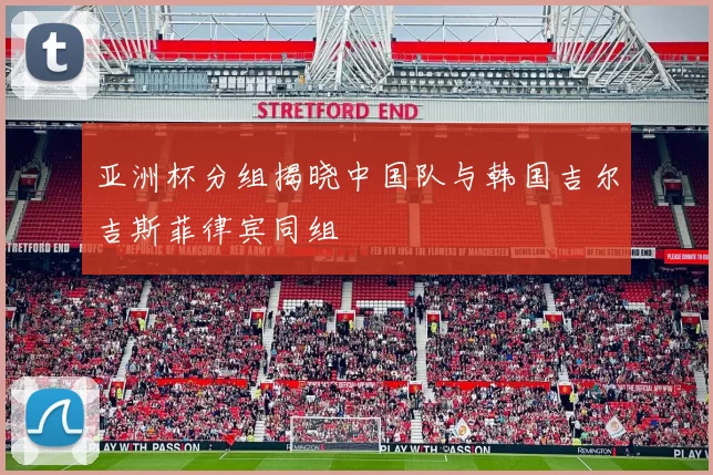 亚洲杯分组揭晓中国队与韩国吉尔吉斯菲律宾同组